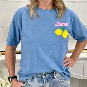 New with tags. Luxurious Italian cotton t shirt. Limon.